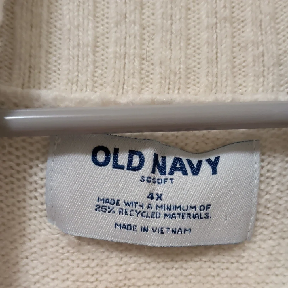 Old Navy Off-White Turtleneck Sweater - Picture 2 of 2